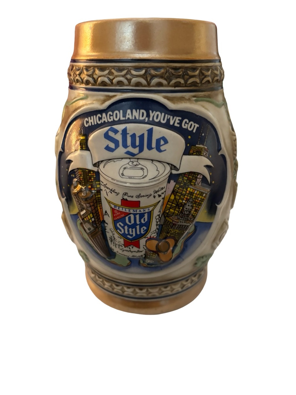 Old Style Chicago 1983 Limited Edition Collectors Ceramic Beer Stein